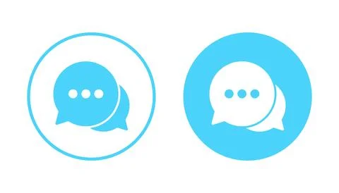 Chat icon vector. speech bubble sign and symbol. comment icon. message 스톡 일러스트