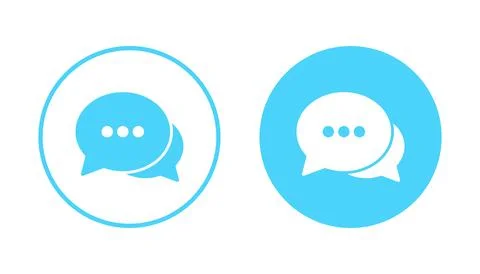 Chat icon vector. speech bubble sign and symbol. comment icon. message 스톡 일러스트