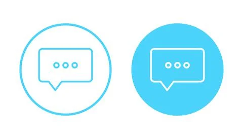 Chat icon vector. speech bubble sign and symbol. comment icon. message イラスト素材