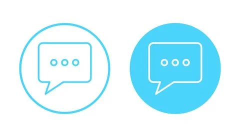 Chat icon vector. speech bubble sign and symbol. comment icon. message イラスト素材