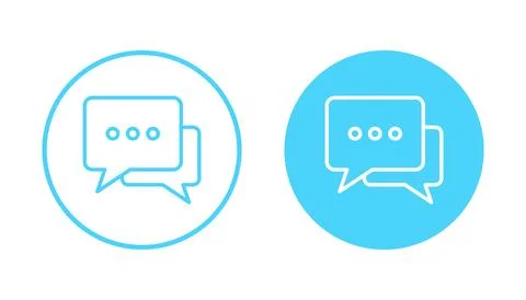 Chat icon vector. speech bubble sign and symbol. comment icon. message 스톡 일러스트