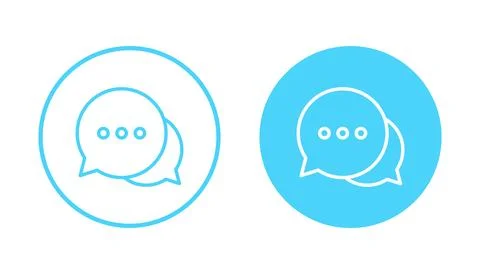 Chat icon vector. speech bubble sign and symbol. comment icon. message 스톡 일러스트