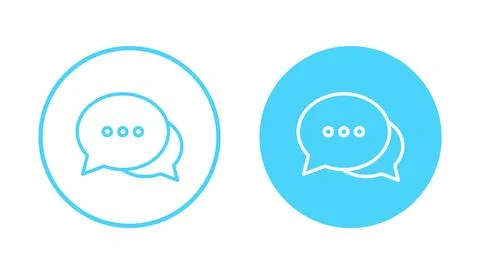 Chat icon vector. speech bubble sign and symbol. comment icon. message 스톡 일러스트