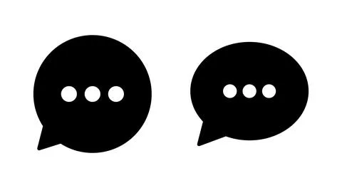 Chat icon vector. speech bubble sign and symbol. comment icon. message 스톡 일러스트
