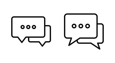Chat icon vector. speech bubble sign and symbol. comment icon. message 스톡 일러스트