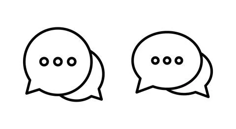 Chat icon vector. speech bubble sign and symbol. comment icon. message 스톡 일러스트