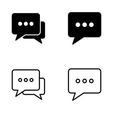 Chat icon vector. speech bubble sign and symbol. comment icon. message 스톡 일러스트