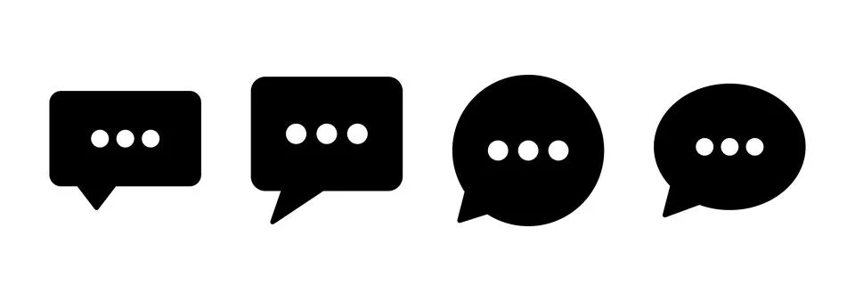 Chat icon vector. speech bubble sign and symbol. comment icon. message 스톡 일러스트