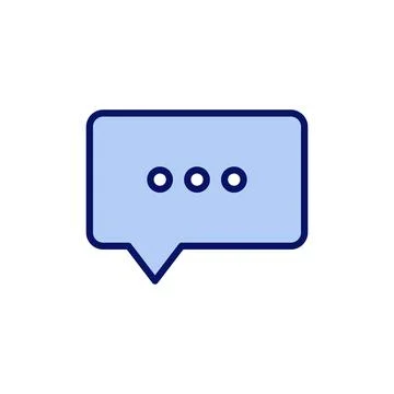 Chat icon vector. speech bubble sign and symbol. comment icon. message 스톡 일러스트