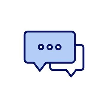 Chat icon vector. speech bubble sign and symbol. comment icon. message 스톡 일러스트