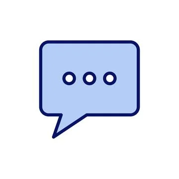 Chat icon vector. speech bubble sign and symbol. comment icon. message 스톡 일러스트