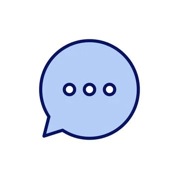 Chat icon vector. speech bubble sign and symbol. comment icon. message 스톡 일러스트