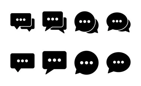 Chat icon vector. speech bubble sign and symbol. comment icon. message 스톡 일러스트