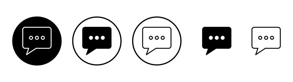 Chat icon vector. speech bubble sign and symbol. comment icon. message 스톡 일러스트