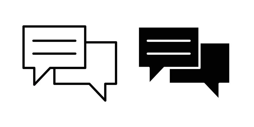 Chat icon vector symbol graphics Stock Illustration