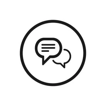 Chat icon on a white background Stock Illustration