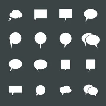 Chat icons Illustrazione stock