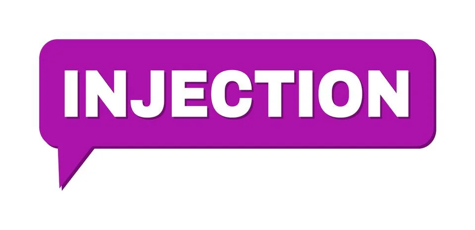 Chat INJECTION Colored Bubble Frame Stock Illustration