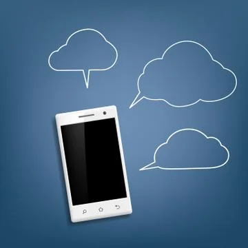 Chat on the Internet Stock-Illustration