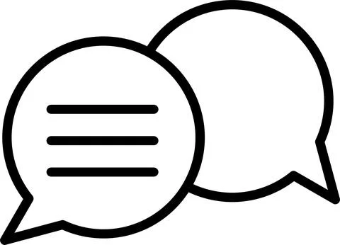 Chat Line Icon Design Stock Illustration