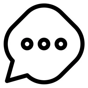 Chat line icon vector illustration isolated on white background 스톡 일러스트