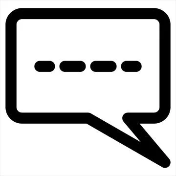 Chat line icon vector illustration isolated on white background Illustrazione stock