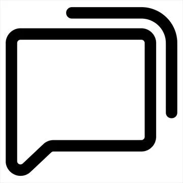 Chat line icon vector illustration isolated on white background Stock Illustration