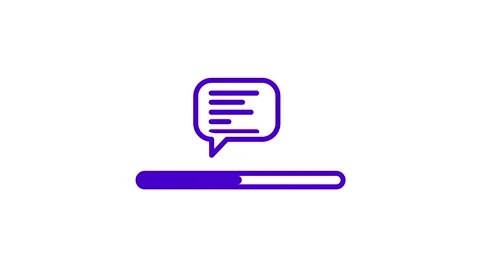Chat loading bar Stock Footage 335609211