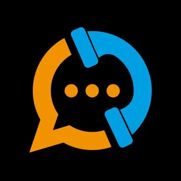 Chat logo, speech bubble in the letter C, for a company logo or symbol Stock Illustration