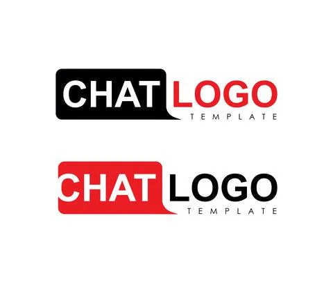 Chat Logo Vector Sign Stock-Illustration