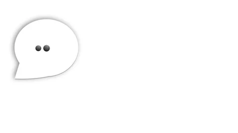 Chat loop animation on White background Stock Footage 42752952