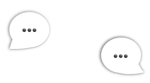 Chat loop animation on White background 4k Resolution Stock Footage 42752962