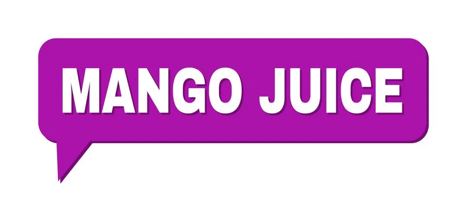 Chat MANGO JUICE Colored Cloud Frame Stock Illustration