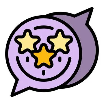 Chat market studies icon vector flat Stock Illustration