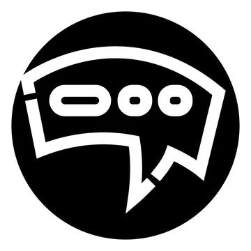 Chat message bubble icon with typing ellipses 스톡 일러스트