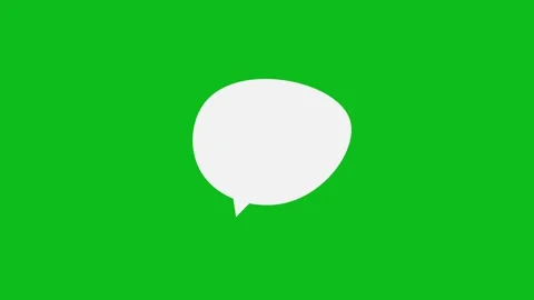 Chat Message Bubbles Minimal 2D Icon animation. Video stock 336858968