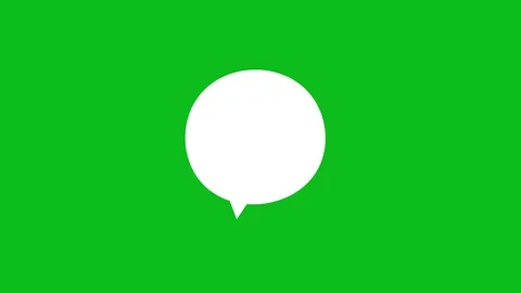 Chat Message Bubbles Minimal 2D Icon animation. Stock-Footage 336858977