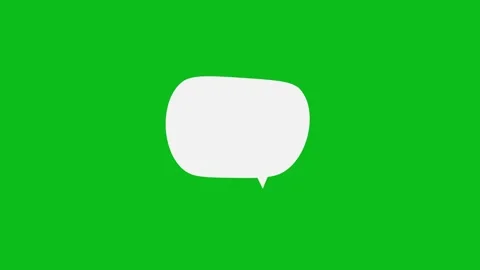Chat Message Bubbles Minimal 2D Icon animation. Stock Footage 336858985