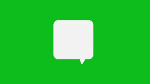 Chat Message Bubbles Minimal 2D Icon animation. 库存影片 336858993