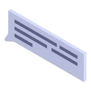Chat message icon, isometric style Stock Illustration