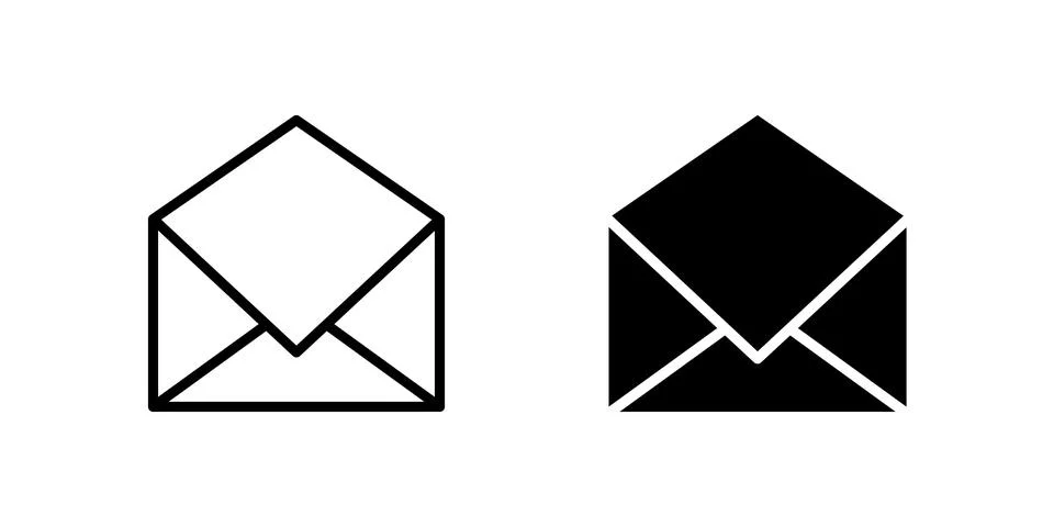 Chat Message Icon Set. A black icon of a chat bubble, representing instant .. Stock Illustration