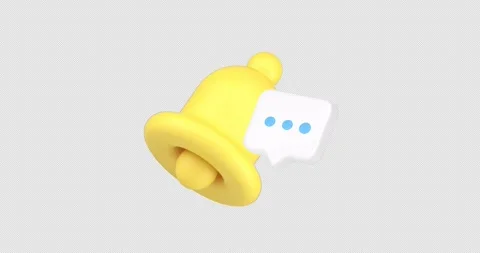 Chat message incoming inbox 3d icon animation loop with alpha channel Stock Footage 281644473