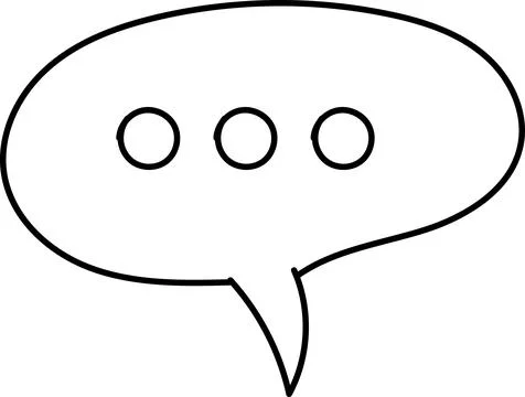 Chat Message Line Icon Set. Speech Bubble, Dialogue, chatting box, message Stock Illustration