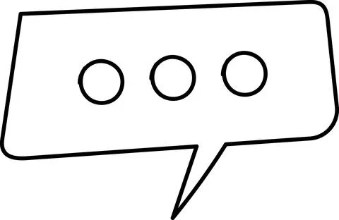 Chat Message Line Icon Set. Speech Bubble, Dialogue, chatting box, message Stock Illustration