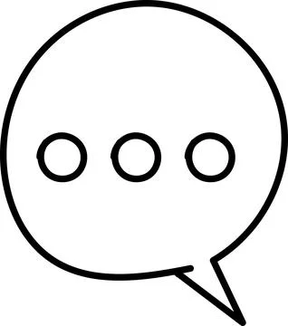 Chat Message Line Icon Set. Speech Bubble, Dialogue, chatting box, message Stock Illustration