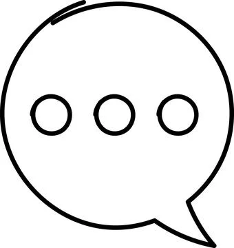 Chat Message Line Icon Set. Speech Bubble, Dialogue, chatting box, message Stock Illustration