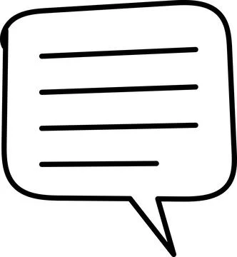 Chat Message Line Icon Set. Speech Bubble, Dialogue, chatting box, message Stock Illustration