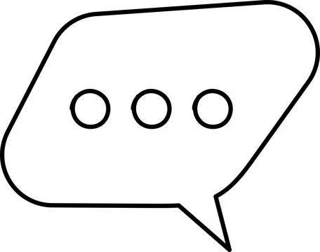 Chat Message Line Icon Set. Speech Bubble, Dialogue, chatting box, message Stock Illustration