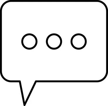 Chat Message Line Icon Set. Speech Bubble, Dialogue, chatting, message box icon Stock Illustration