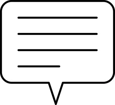 Chat Message Line Icon Set. Speech Bubble, Dialogue, chatting, message box icon Stock Illustration